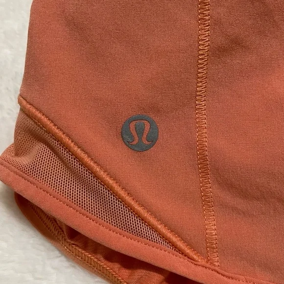 ☄️ Lululemon Size 2 Orange Hotty Hot High-Rise Lined Shorts (4” Inseam) - Picture 11 of 15